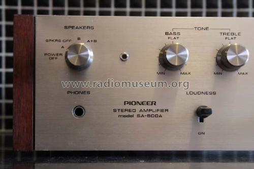 Stereo Amplifier SA-500A; Pioneer Corporation; (ID = 1682397) Ampl/Mixer