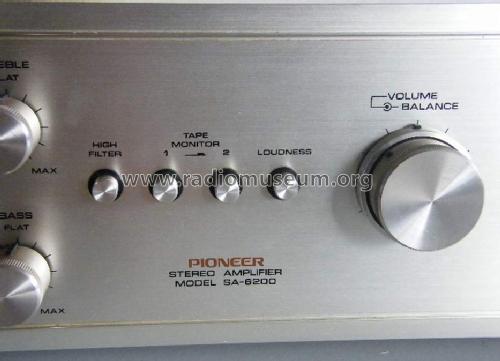 Stereo Amplifier SA-6200; Pioneer Corporation; (ID = 1242722) Ampl/Mixer