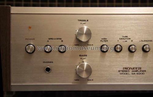 Stereo Amplifier SA-6200; Pioneer Corporation; (ID = 1650328) Ampl/Mixer