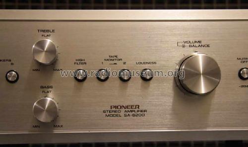 Stereo Amplifier SA-6200; Pioneer Corporation; (ID = 1650329) Ampl/Mixer