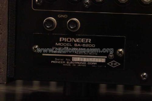 Stereo Amplifier SA-6200; Pioneer Corporation; (ID = 1650334) Ampl/Mixer