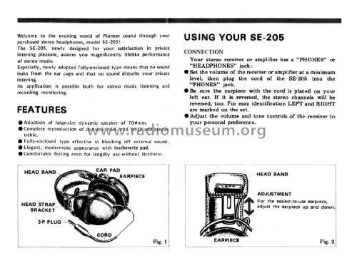 SE-205; Pioneer Corporation; (ID = 1944652) Speaker-P