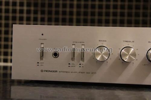 Stereo Amplifier SA-410; Pioneer Corporation; (ID = 1583112) Ampl/Mixer