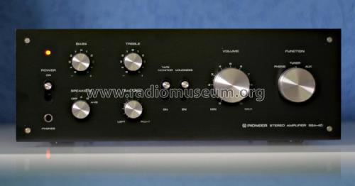 Stereo Amplifier SSA-40; Pioneer Corporation; (ID = 3114050) Ampl/Mixer