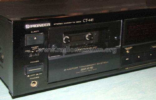 Stereo Cassette Deck CT-445; Pioneer Corporation; (ID = 1175670) R-Player