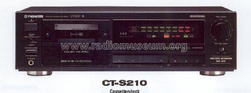 Stereo Cassette Deck CT-S210; Pioneer Corporation; (ID = 1235126) R-Player