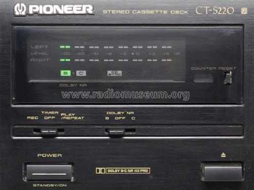 Stereo Cassette Deck CT-S220; Pioneer Corporation; (ID = 1576546) R-Player