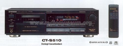 Stereo Cassette Deck CT-S510; Pioneer Corporation; (ID = 1235120) Sonido-V