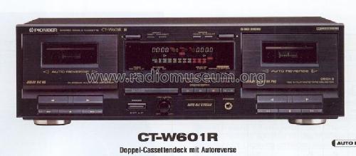 Stereo Double Cassette Deck CT-W601R; Pioneer Corporation; (ID = 1235848) R-Player