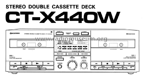 Stereo Double Cassette Deck CT-X440W; Pioneer Corporation; (ID = 2345863) Enrég.-R