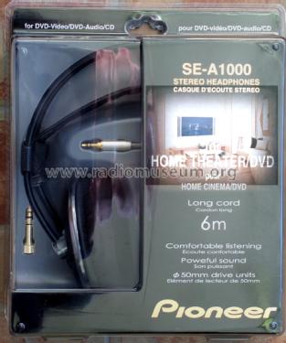 Stereo Headphones SE-A1000; Pioneer Corporation; (ID = 1807838) Parleur