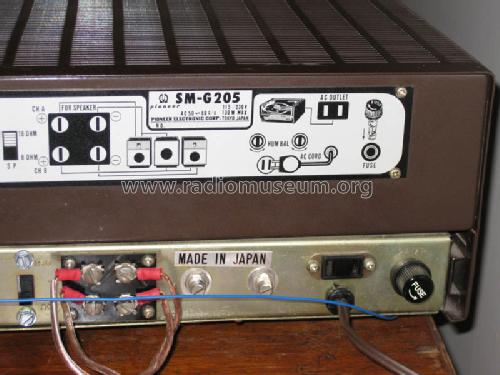 Stereo Multiplex Tuner Amplifier SM-G205; Pioneer Corporation; (ID = 813177) Radio