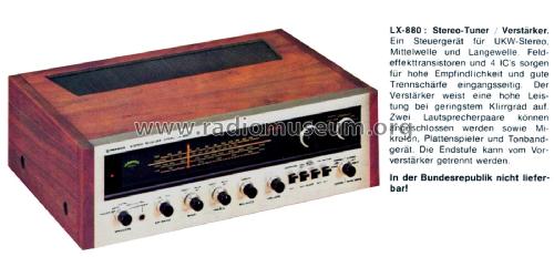 Stereo Receiver LX-880; Pioneer Corporation; (ID = 2385531) Radio