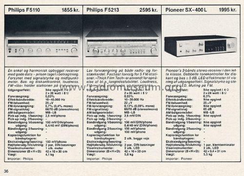 Stereo Receiver SX-400L; Pioneer Corporation; (ID = 2803908) Radio