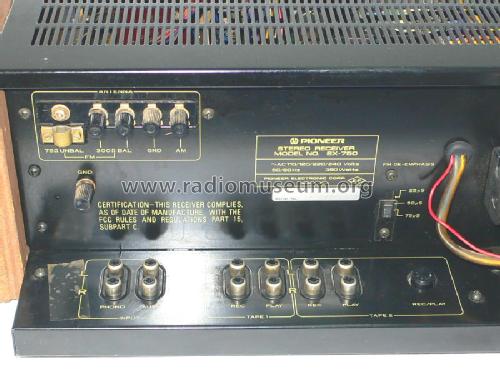 Stereo Receiver SX-750; Pioneer Corporation; (ID = 425799) Radio