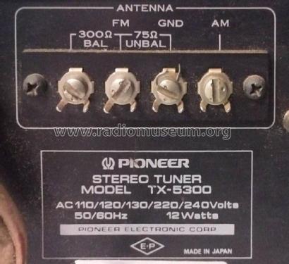 Stereo Tuner TX-5300; Pioneer Corporation; (ID = 2895792) Radio