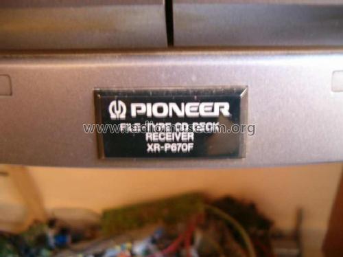 Stereo File-Type CD Cassette Deck Receiver XR-P670F; Pioneer Corporation; (ID = 970000) Radio