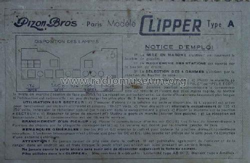 Clipper Type A; Pizon Bros JMP; (ID = 435725) Radio