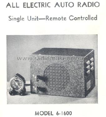 6-1600 ; Pla-Pal Radio and (ID = 252681) Car Radio