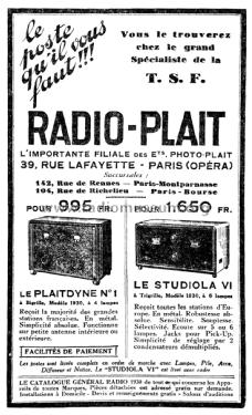 Studiola VI ; Plait Radio-Plait RP (ID = 2139503) Radio