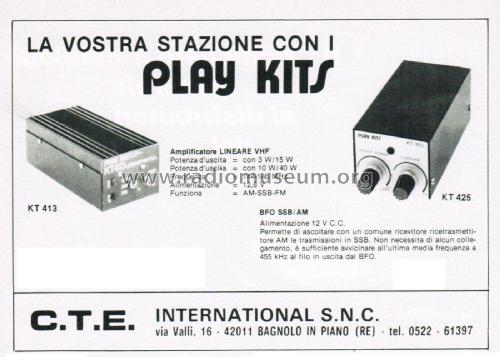 Amplificatore Lineare VHF KT 413; Play Kits - see also (ID = 2743341) RF-Ampl.