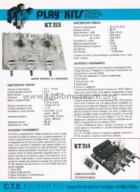 Amplificatore Stereofonico KT214; Play Kits - see also (ID = 2767234) Ampl/Mixer