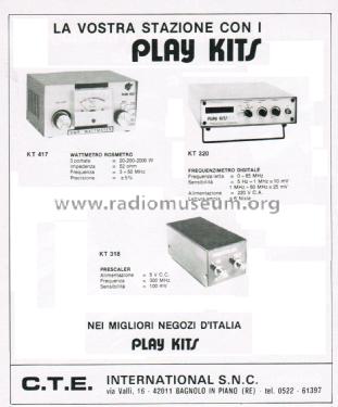 Frequenzimetro Digitale - Frequency Counter KT 320; Play Kits - see also (ID = 2743343) Equipment