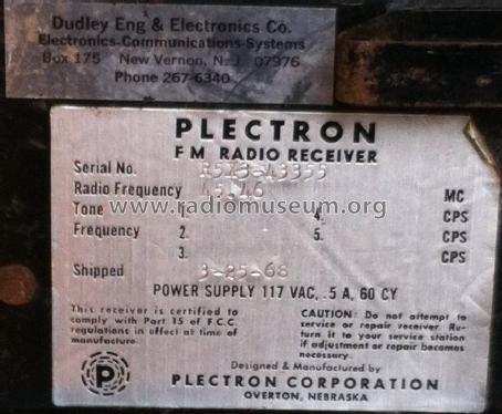 Patrol - FM Radio Receiver ; Plectron Corporation (ID = 1641347) Commercial Re