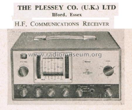 HF Communications Receiver PR152; Plessey; Ilford (ID = 2729927) Commercial Re