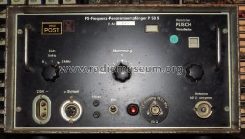 FS-Frequenz-Panoramaempfänger P 58 S; Plisch; Hans H.; (ID = 1753774) Equipment