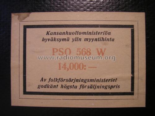 568 W; Pohjoismainen Sähkö- (ID = 1959148) Radio