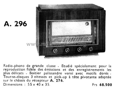 A296 Ch= A276; Point Bleu; Paris - (ID = 2529004) Radio