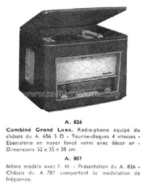 Radiophono A807; Point Bleu; Paris - (ID = 2171511) Radio