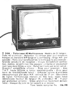 T2104; Point Bleu; Paris - (ID = 2172191) Television