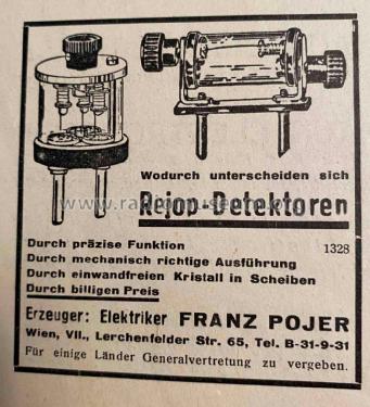 Rejop Präzisions-Detektor - Aufsteck-Detektor ; Pojer, Franz, Wien (ID = 3006319) Radio part