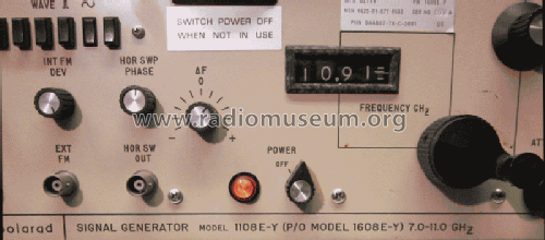 Signal Generator 1108E-Y AN/URM-206; Polarad Electronics (ID = 1088932) Ausrüstung