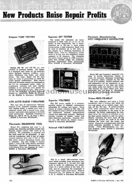 Voltascope model C ; Polarad Electronics (ID = 1322816) Ausrüstung