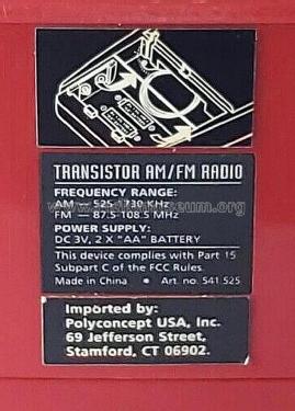 Beach Boy Transistor Radio 541.525; Polyconcept (ID = 2955379) Radio