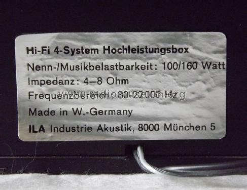 Hi-Fi 4-System Hochleistungsbox ; Industrieakustik (ID = 1441373) Speaker-P