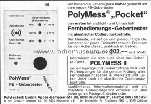 PolyMess Pocket; Polytechnik GmbH; (ID = 485591) Equipment