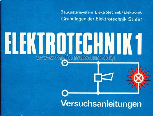 Elektrotechnik - Experimentierbaukasten 1; Polytronic, VEB; ex. (ID = 2505298) Bausatz