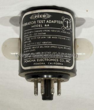 Peco Vibrator Test Adapter 4A; Pomona Electronics (ID = 1377418) Equipment