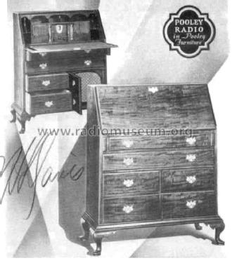 D-300 'Queen Anne Desk' ; Pooley Co.; (ID = 1439764) Radio