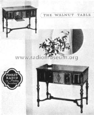 T-400 'The Walnut Table' ; Pooley Co.; (ID = 1439770) Radio