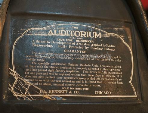 Auditorium True Tone Reproducer; Pountney & Co., (ID = 1399264) Speaker-P