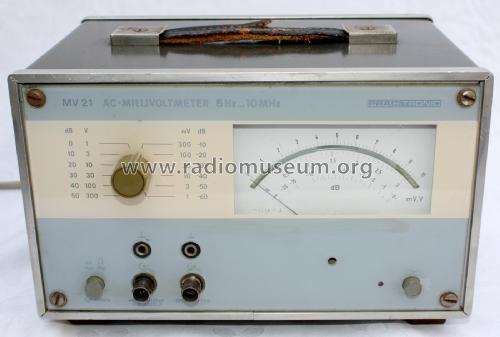 AC-Millivoltmeter MV21; Präcitronic Dresden, (ID = 3098392) Equipment