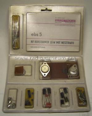 NF-Verstärker 35W mit Netztrafo ebs 5; Präcitronic Dresden, (ID = 1650795) Kit