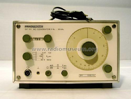 RC-Generator GF22; Radio und Fernsehen (ID = 548143) Ausrüstung