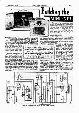 Mini-Set ; Practical Wireless (ID = 155285) Radio