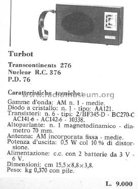 Turbot PD76; Prandoni S.p.A., (ID = 2577506) Radio